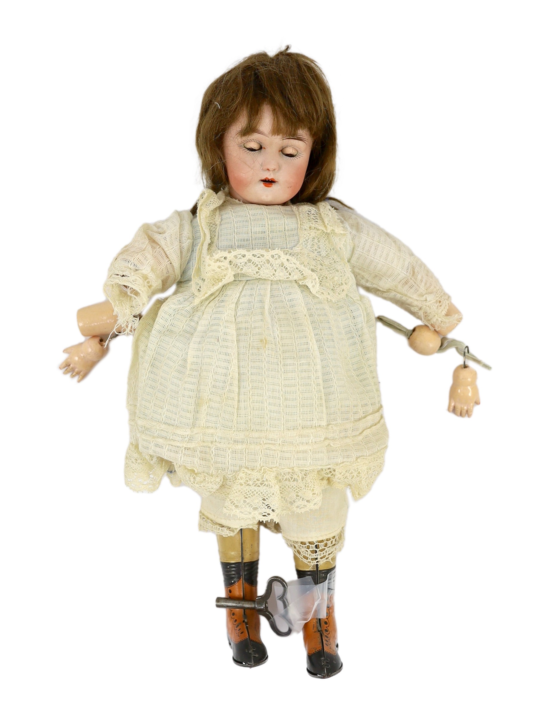 A Franz Schmidt & Co. walking doll, German, circa 1902, 12in.